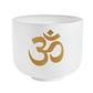 MEINL Sonic Energy White-frosted Crystal Singing Bowl 8" - Om/136.10 Hz at Luna Panther