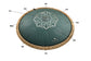 MEINL Sonic Energy Octave Steel Tongue Drum 16" - F Major/9 Notes/432 Hz - Dark Green, Engraved detail view 5 at Luna Panther