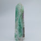 Flourite Tower 235g natural crystal tower front