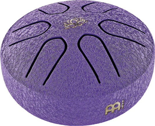 MEINL Sonic Energy Pocket Steel Tongue Drum 3" - A Major/6 Notes/440 Hz - Lotus Flower/Purple at Luna Panther