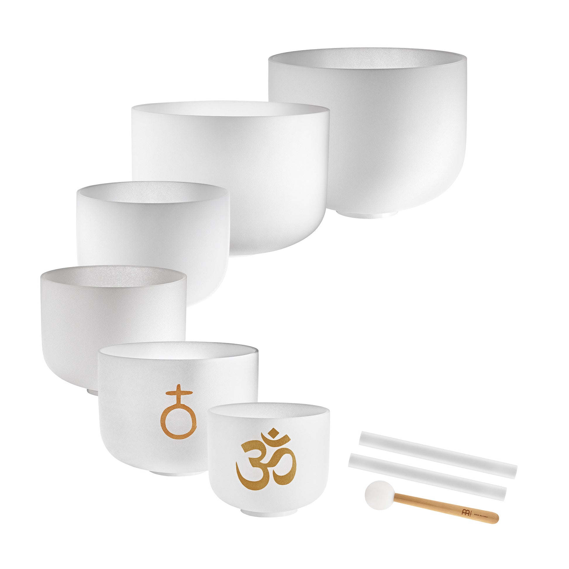 MEINL Sonic Energy 6-piece Om Crystal Singing Bowl Set detail view 2 at Luna Panther