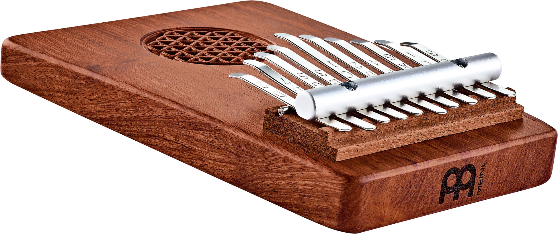 Meinl Sonic Energy Solid "Flower of Life" Kalimba - 10 notes / Zambesi Redwood detail view 13 at Luna Panther