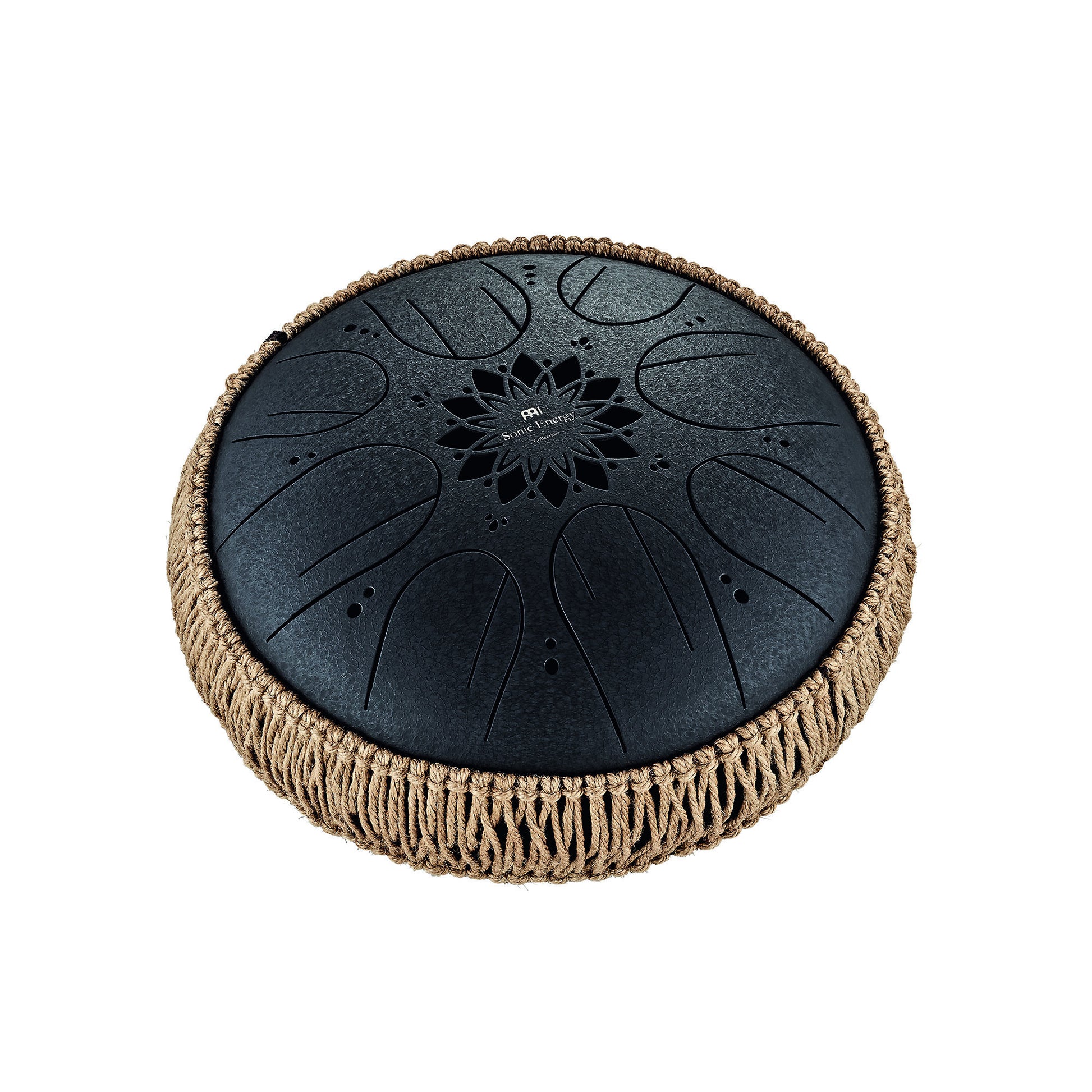 MEINL Sonic Energy Medium Octave Steel Tongue Drum 10" - B Minor/8 Notes/432 Hz - Black at Luna Panther