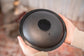 MEINL Sonic Energy Small Steel Tongue Drum 7" - F Minor/8 Notes/440 Hz - Black detail view 3 at Luna Panther