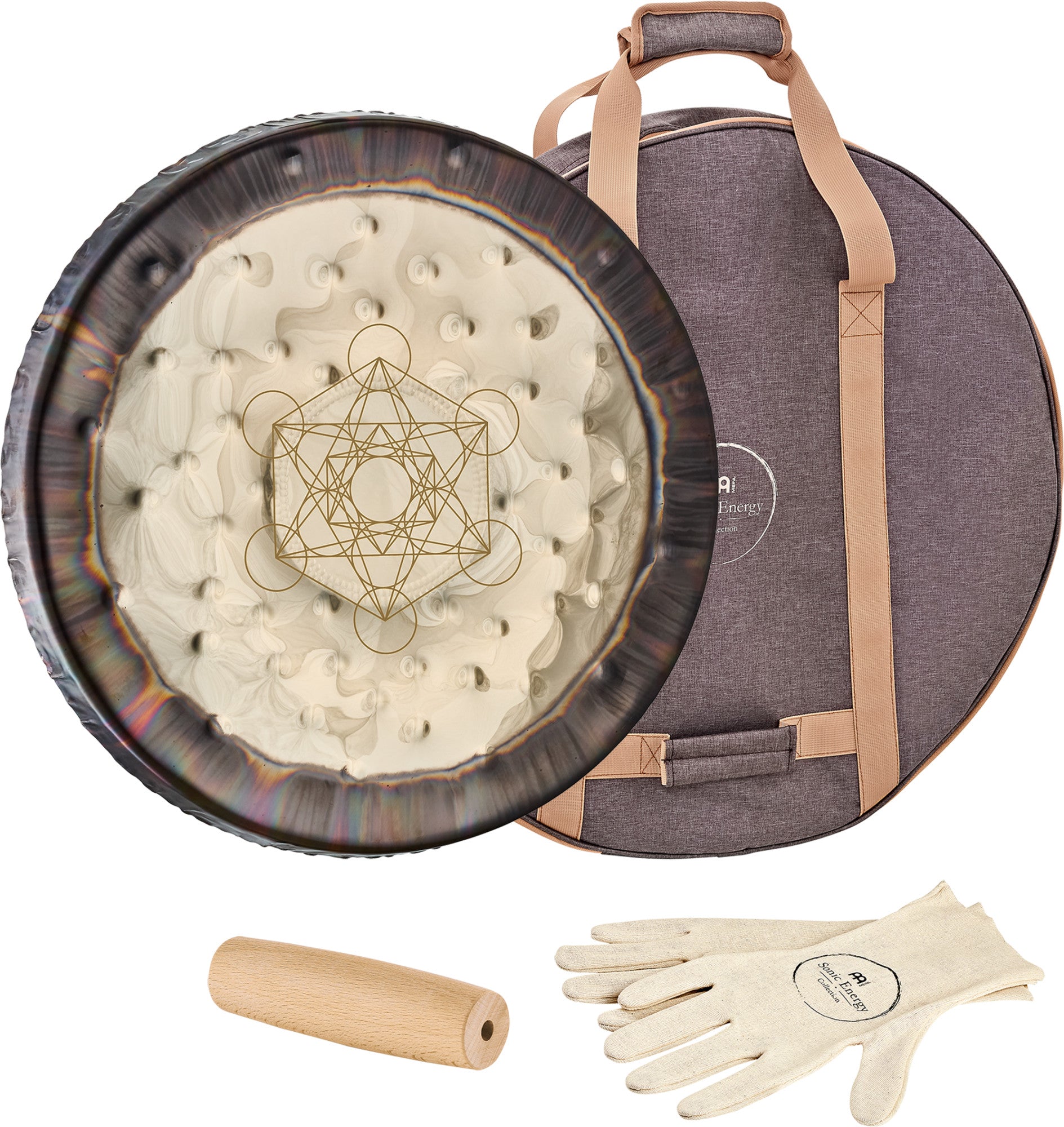 MEINL Sonic Energy 22" Soundscape Gong, Metatron’s Cube detail view 12 at Luna Panther