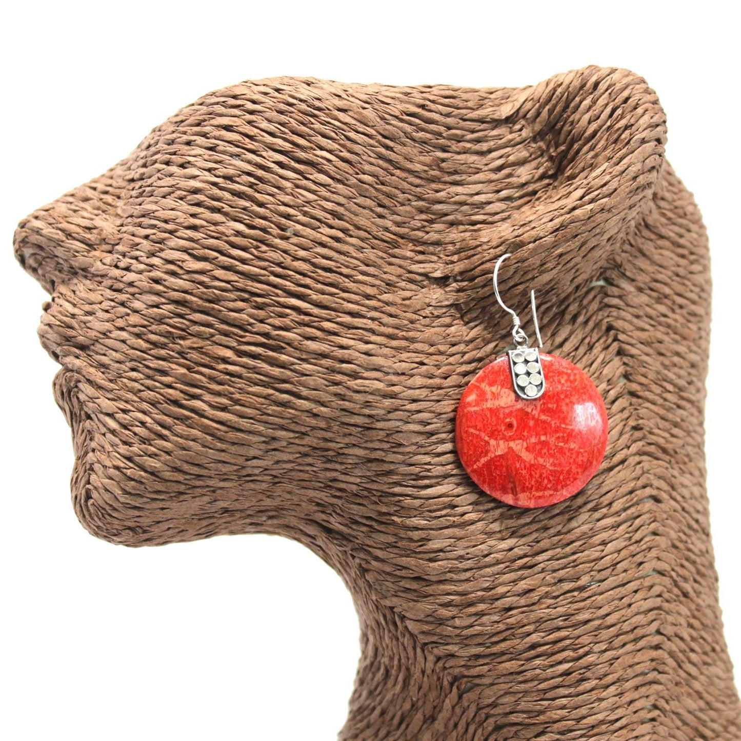 925 Silver Earrings - Disc Disc Decor - Luna Panther
