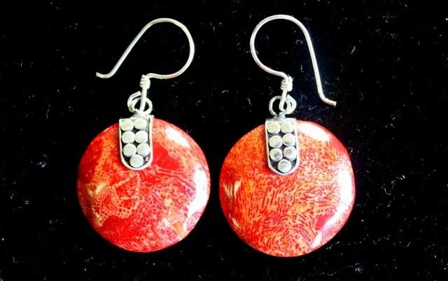 925 Silver Earrings - Disc Disc Decor - Luna Panther
