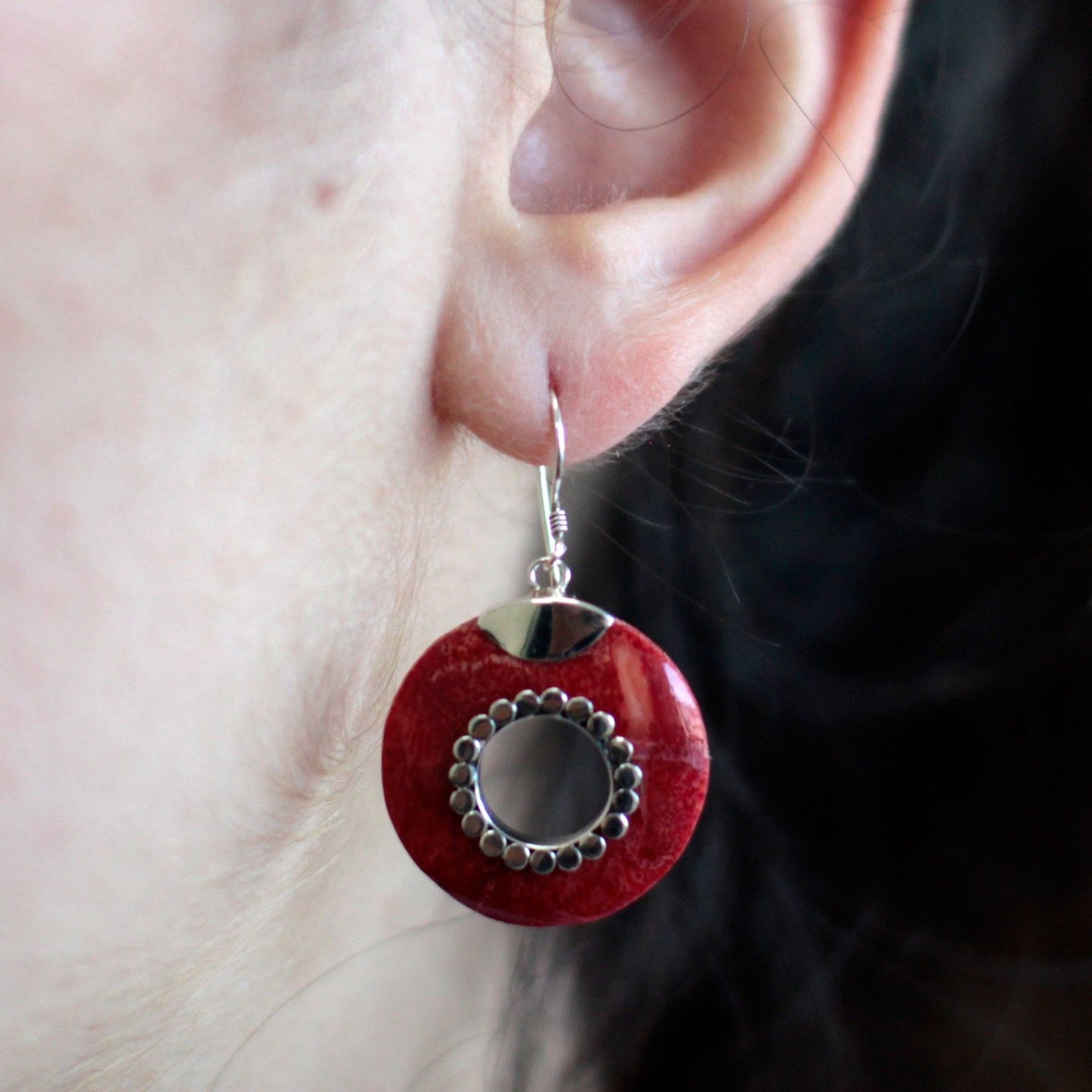 925 Silver Earrings - Do - nuts - Luna Panther