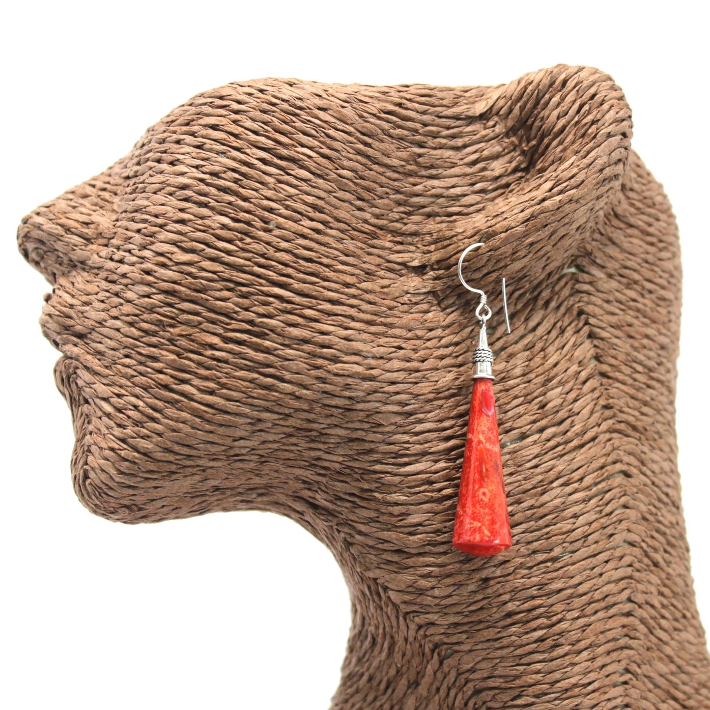 925 Silver Earrings - Long Teardrop - Luna Panther