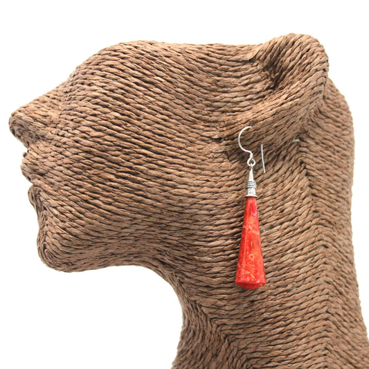 925 Silver Earrings - Long Teardrop - Luna Panther