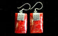 925 Silver Earrings - SQ Mini Discs - Luna Panther
