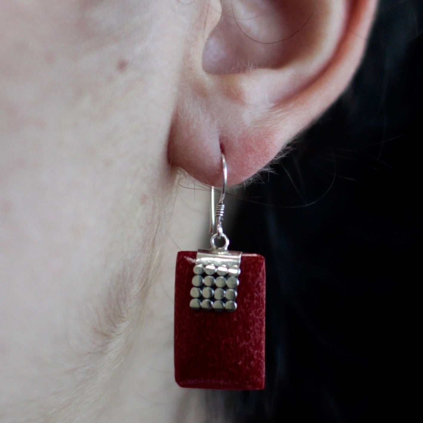 925 Silver Earrings - SQ Mini Discs - Luna Panther