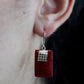 925 Silver Earrings - SQ Mini Discs - Luna Panther