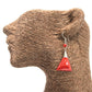 925 Silver Earrings - Triangle Double Drop - Luna Panther