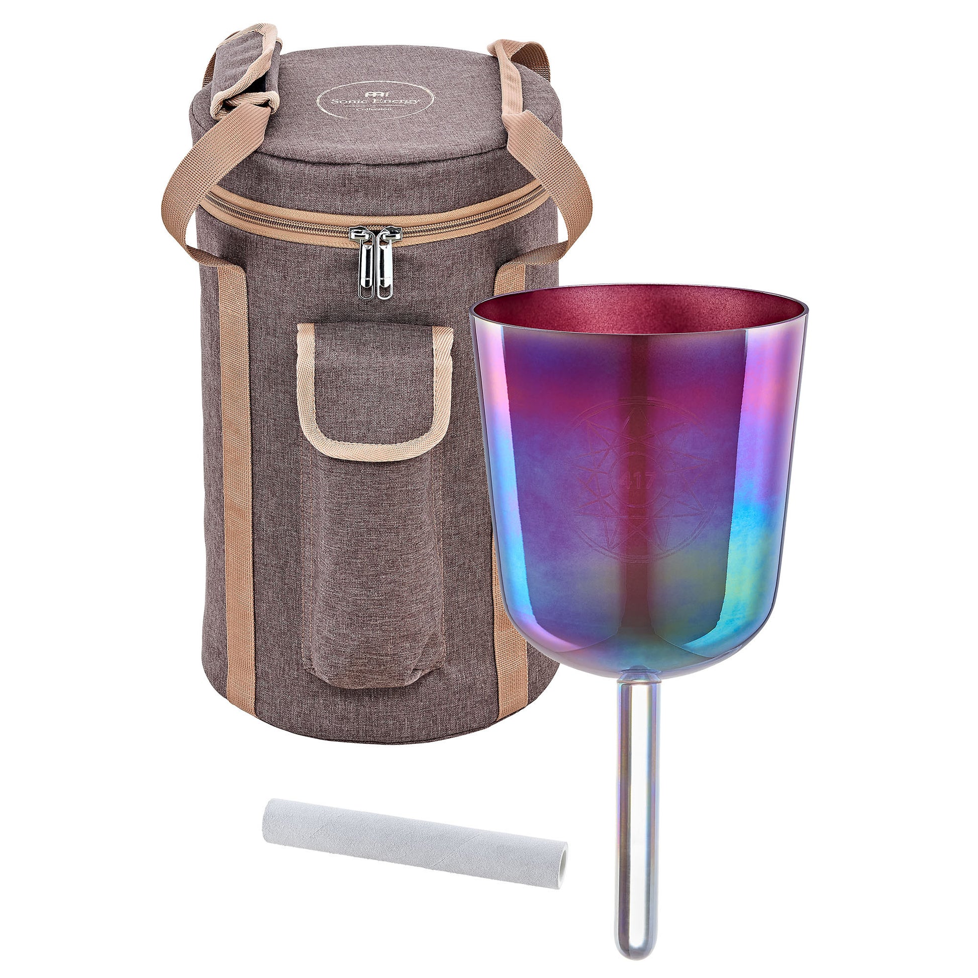 MEINL Sonic Energy 5.75" Essence Solfeggio Crystal Singing Bowl Re 417 Hz, Copper Brown detail view 2 at Luna Panther