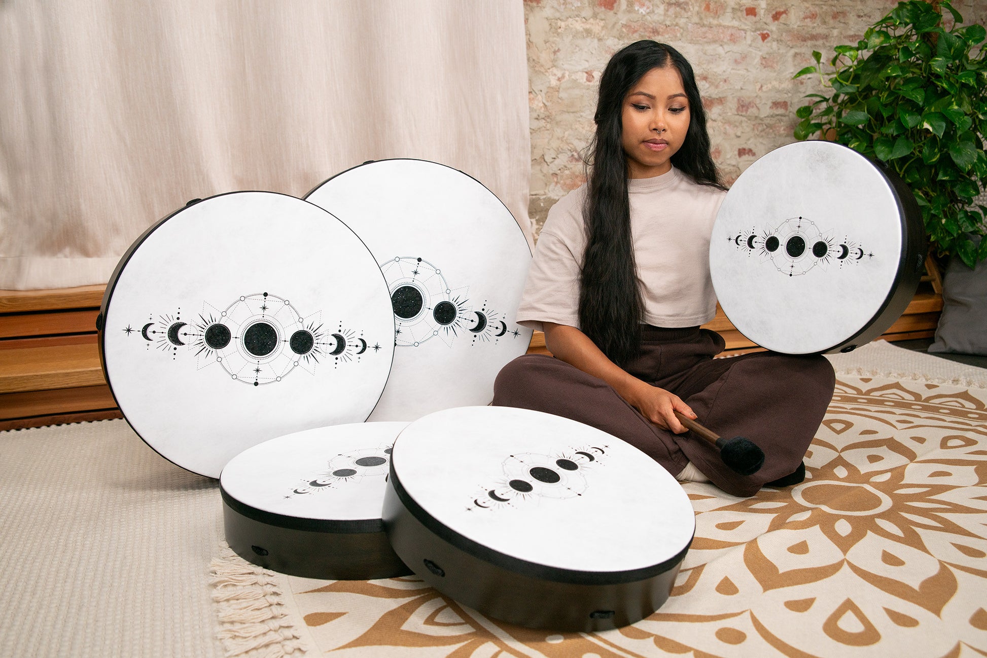 MEINL Sonic Energy Moon Phases Ritual Drum 22" - True Feel Synthetic Head detail view 5 at Luna Panther