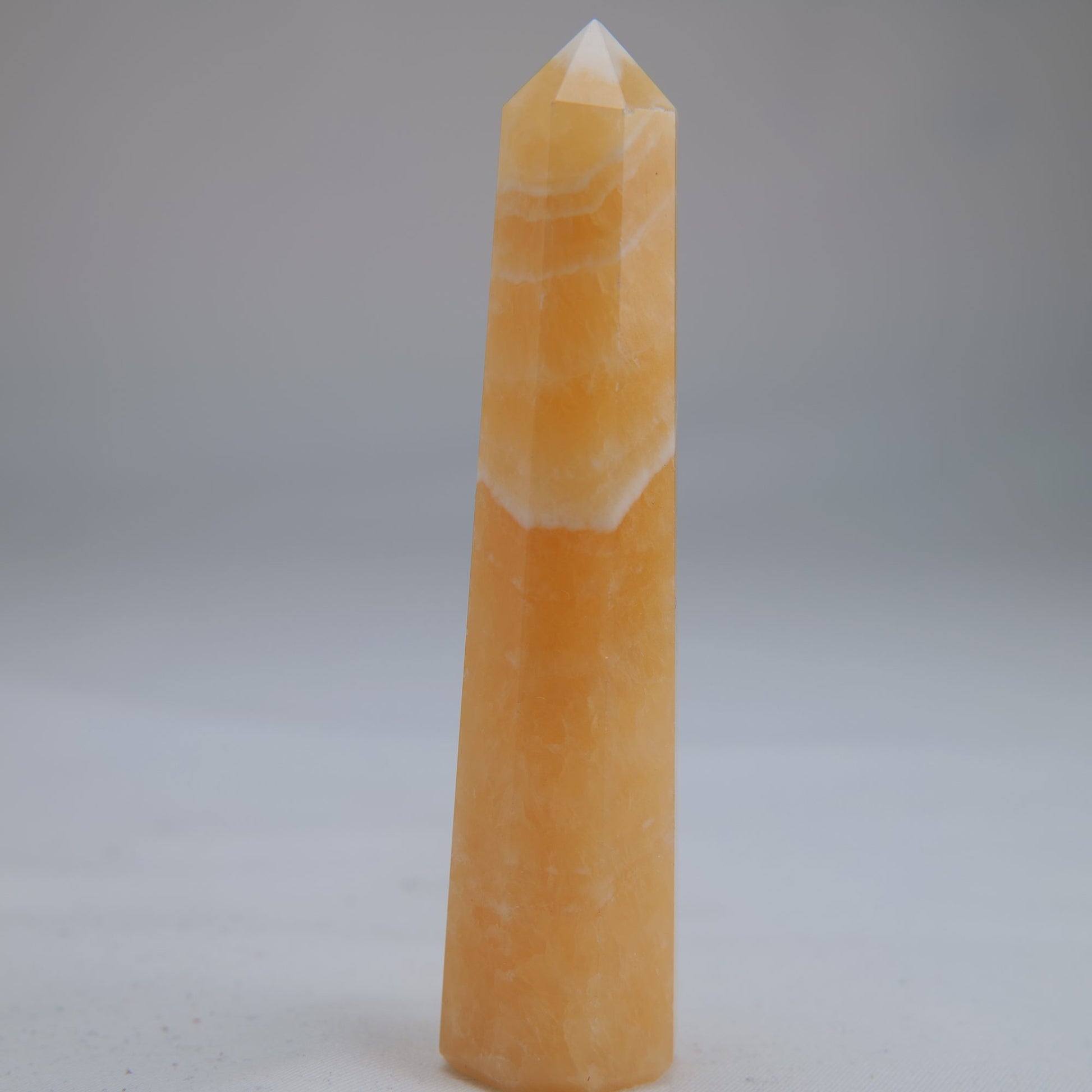 Yellow Banded Calcite Point 57g additional-2
