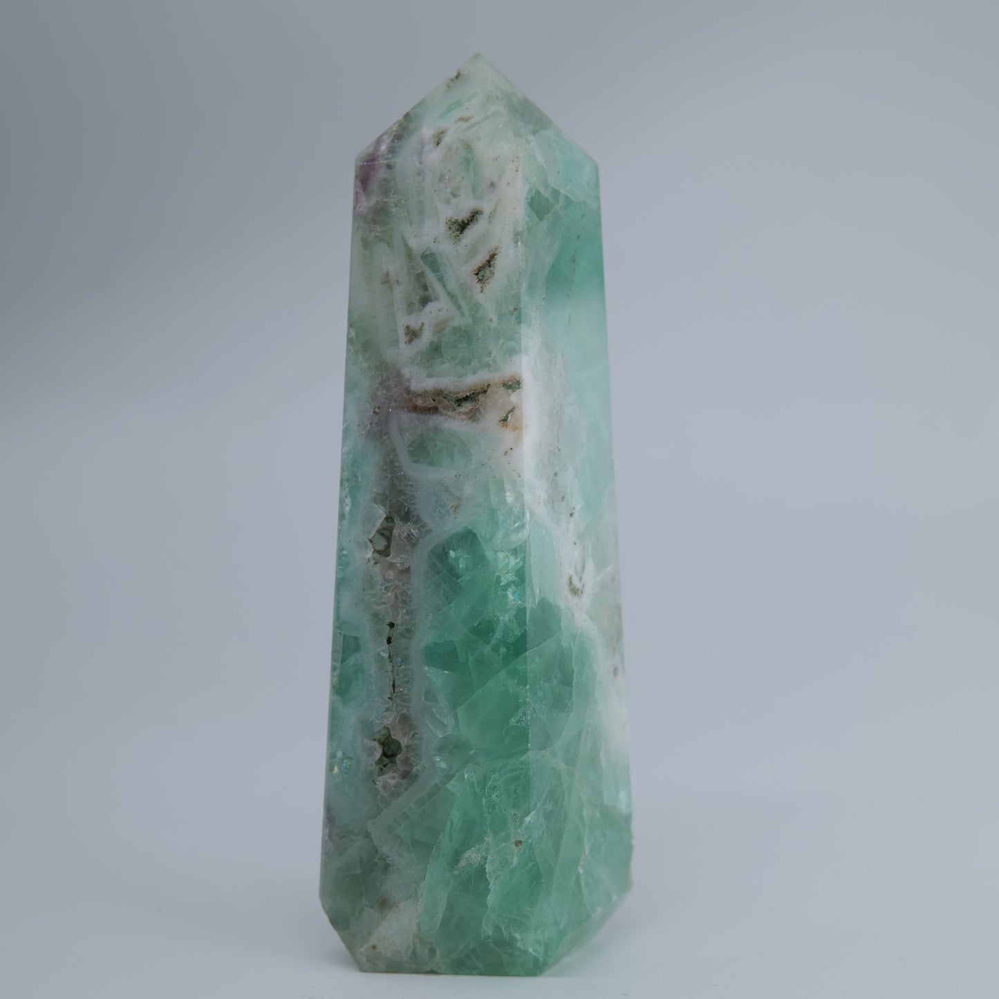Flourite Tower 235g natural crystal tower additional-2