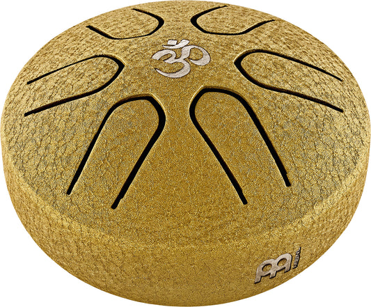 MEINL Sonic Energy Pocket Steel Tongue Drum 3" - A Major/6 Notes/440 Hz - Om/Gold at Luna Panther