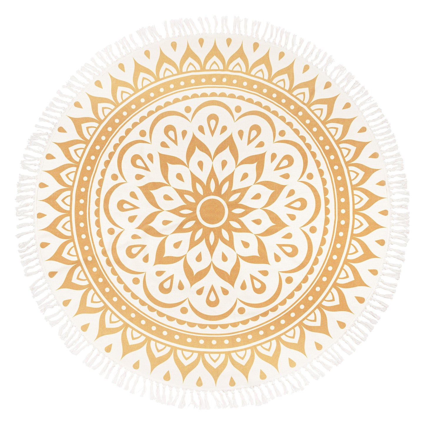 MEINL Sonic Energy Meditation Rug - Vintage Gold / Floral Design at Luna Panther