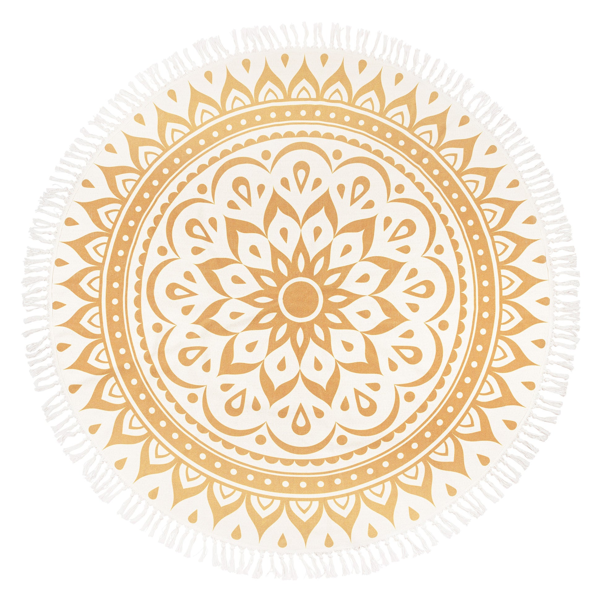 MEINL Sonic Energy Meditation Rug - Vintage Gold / Floral Design at Luna Panther