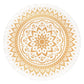 MEINL Sonic Energy Meditation Rug - Vintage Gold / Floral Design at Luna Panther