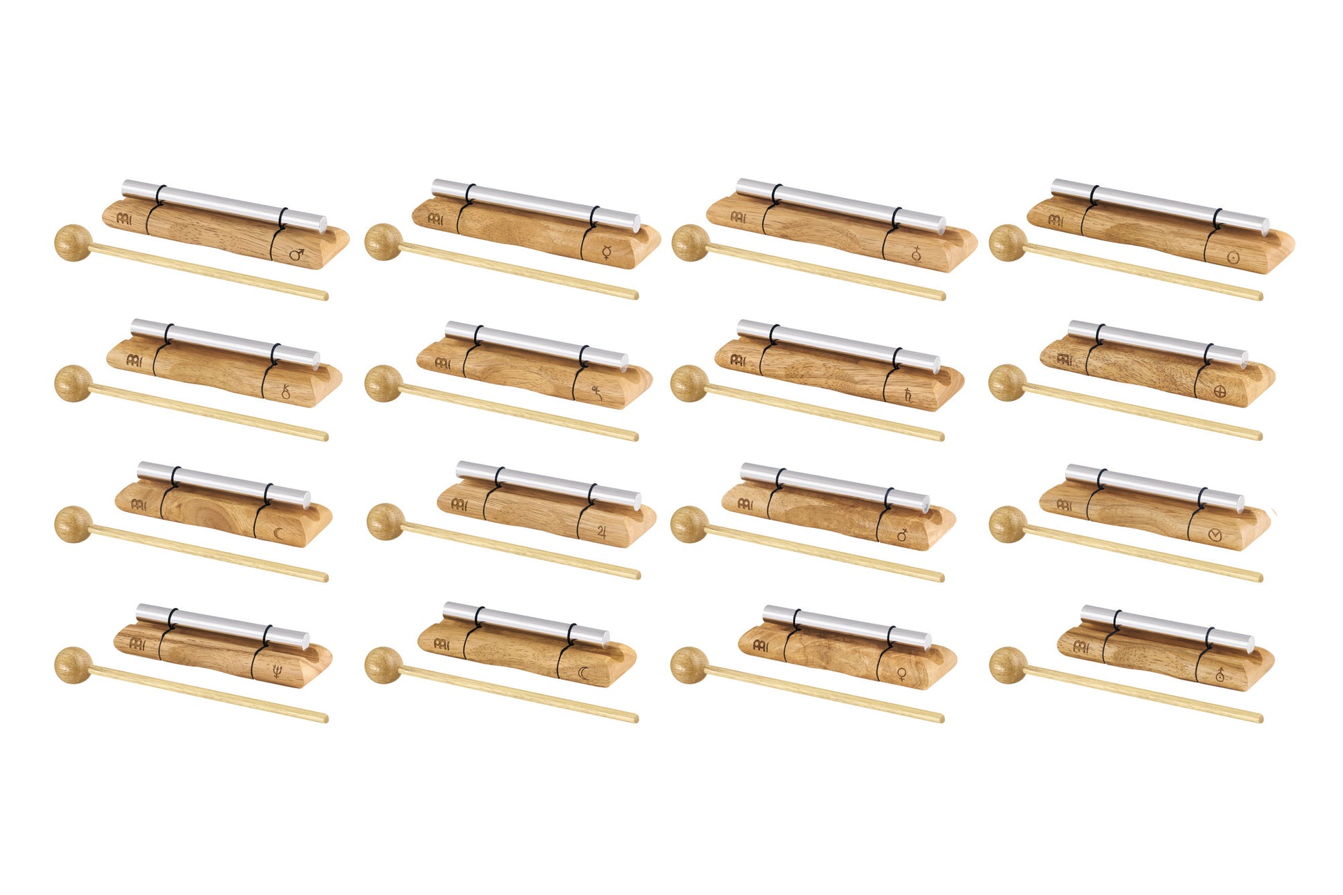 MEINL Sonic Energy Planetary Tuned Energy Chimes Set - 16 pcs at Luna Panther