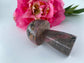 Polished Rhodonite Mushroom 136Grams featuring pink tone with black veining - Luna Panther