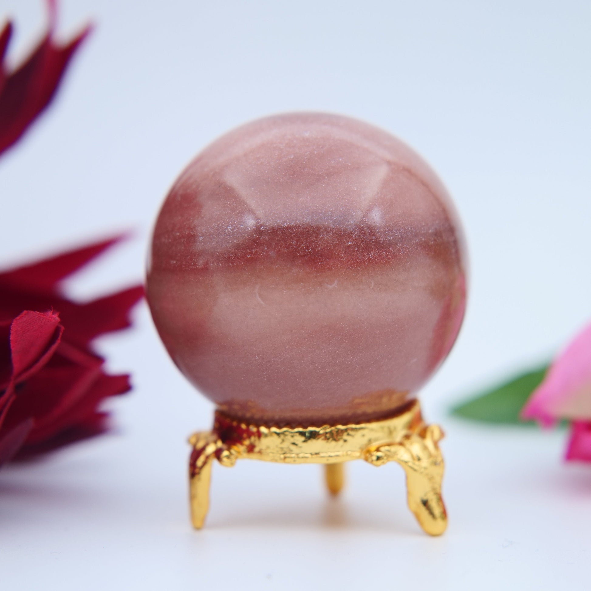Peach Moonstone Sphere 145g at Luna Panther
