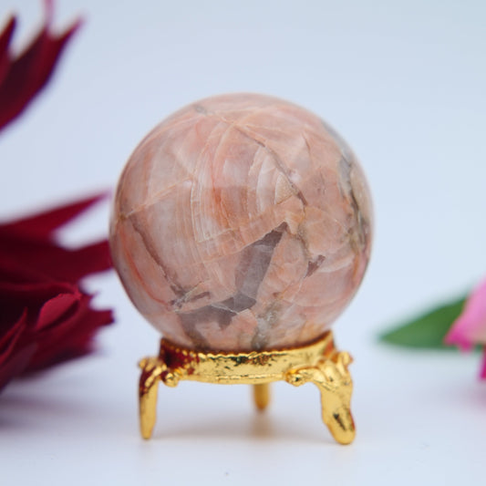 Peach Moonstone Sphere 135g at Luna Panther