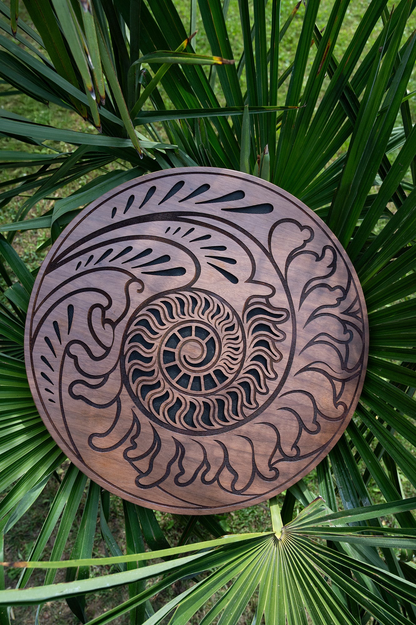 MEINL Sonic Energy 15" Rain Disk, Ocean Sound, Fibonacci-Inspired Carving detail view 5 at Luna Panther