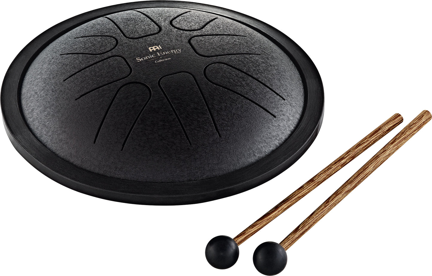 MEINL Sonic Energy Small Steel Tongue Drum 7" - F Minor/8 Notes/440 Hz - Black at Luna Panther