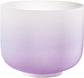 MEINL Sonic Energy Color-Frosted Crystal Singing Bowl 8" - B4/Crown Chakra/440 Hz - Purple at Luna Panther