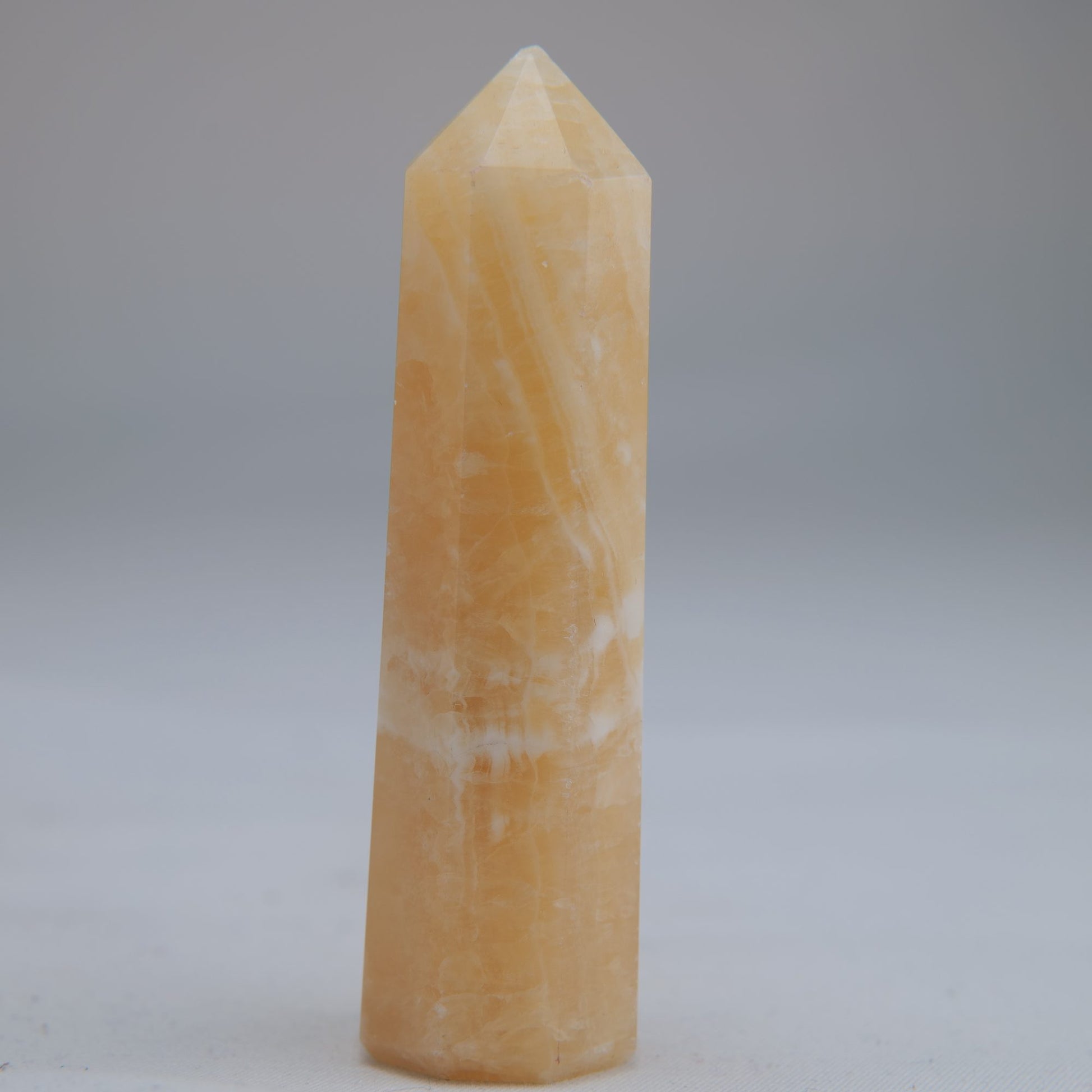 Yellow Banded Calcite Point 51g additional-3