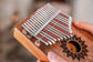 Meinl Sonic Energy Soundhole Pickup Kalimba - 17 notes, mahogany detail view 5 at Luna Panther