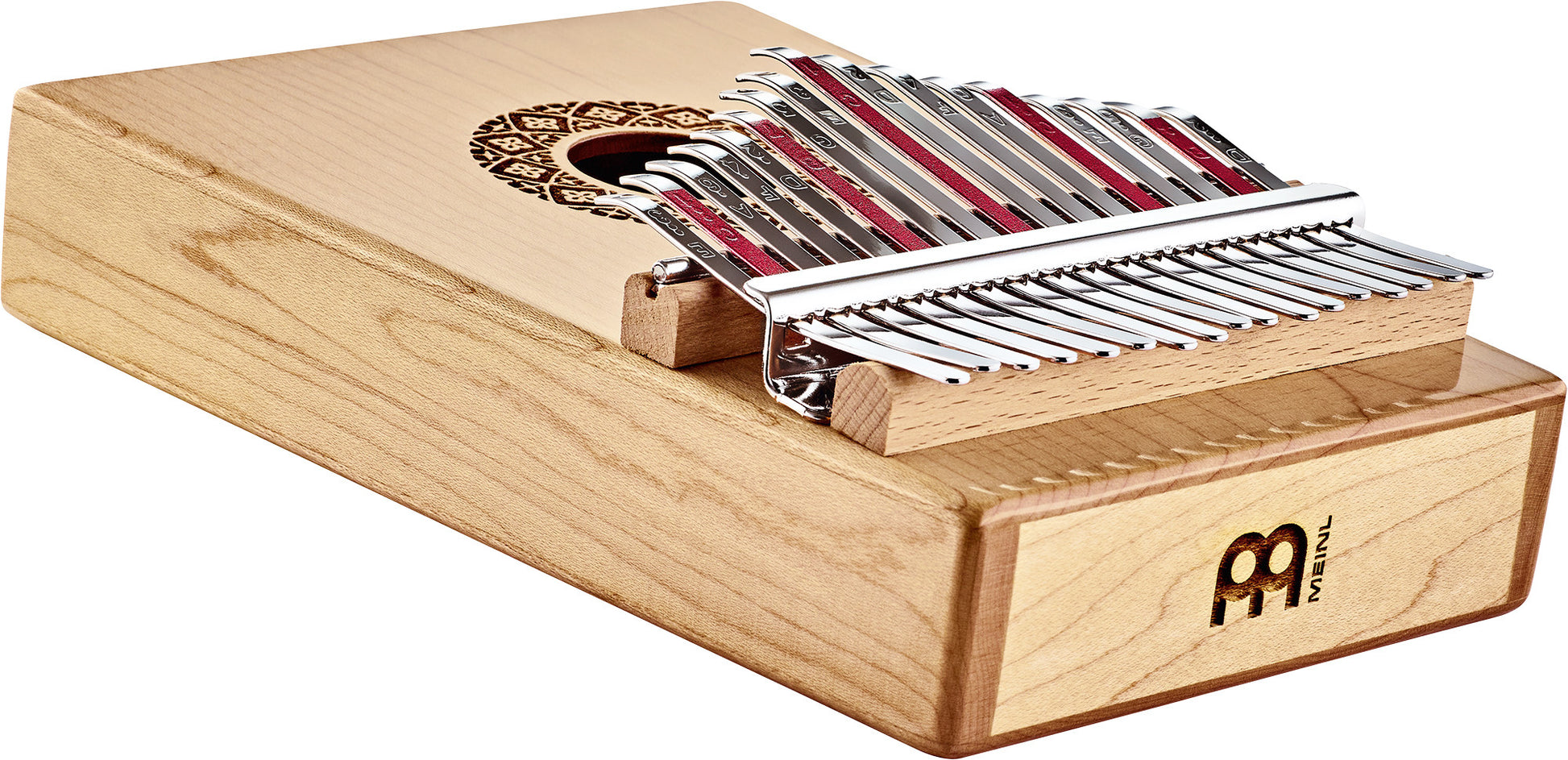 Meinl Sonic Energy Soundhole Pickup Kalimba - 17 notes, maple detail view 7 at Luna Panther