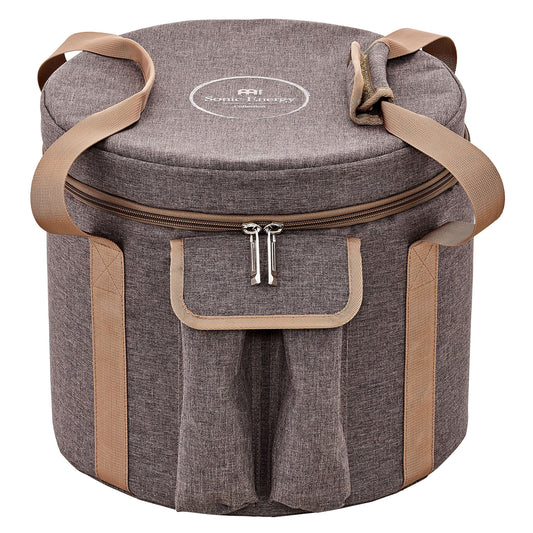 MEINL Sonic Energy 10" Crystal Singing Bowl Bag, for 9" & 10" bowls - Brown at Luna Panther