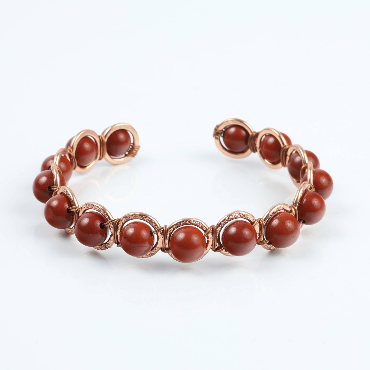 Copper & Red Jasper Crystal Bracelet