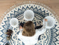 MEINL Sonic Energy Meditation Rug - Navy Blue / Floral Design detail view 2 at Luna Panther