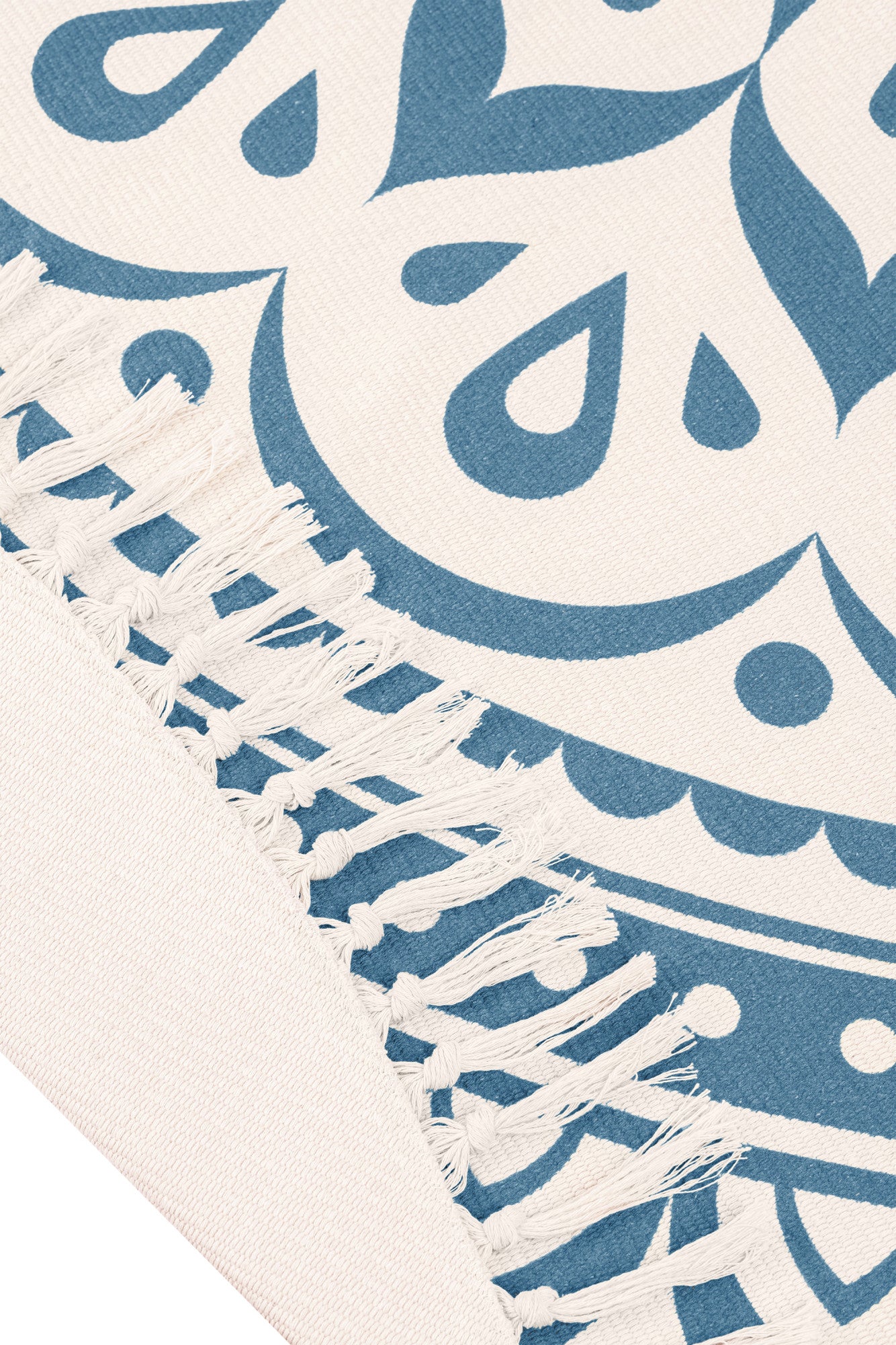 MEINL Sonic Energy Meditation Rug - Navy Blue / Floral Design detail view 6 at Luna Panther