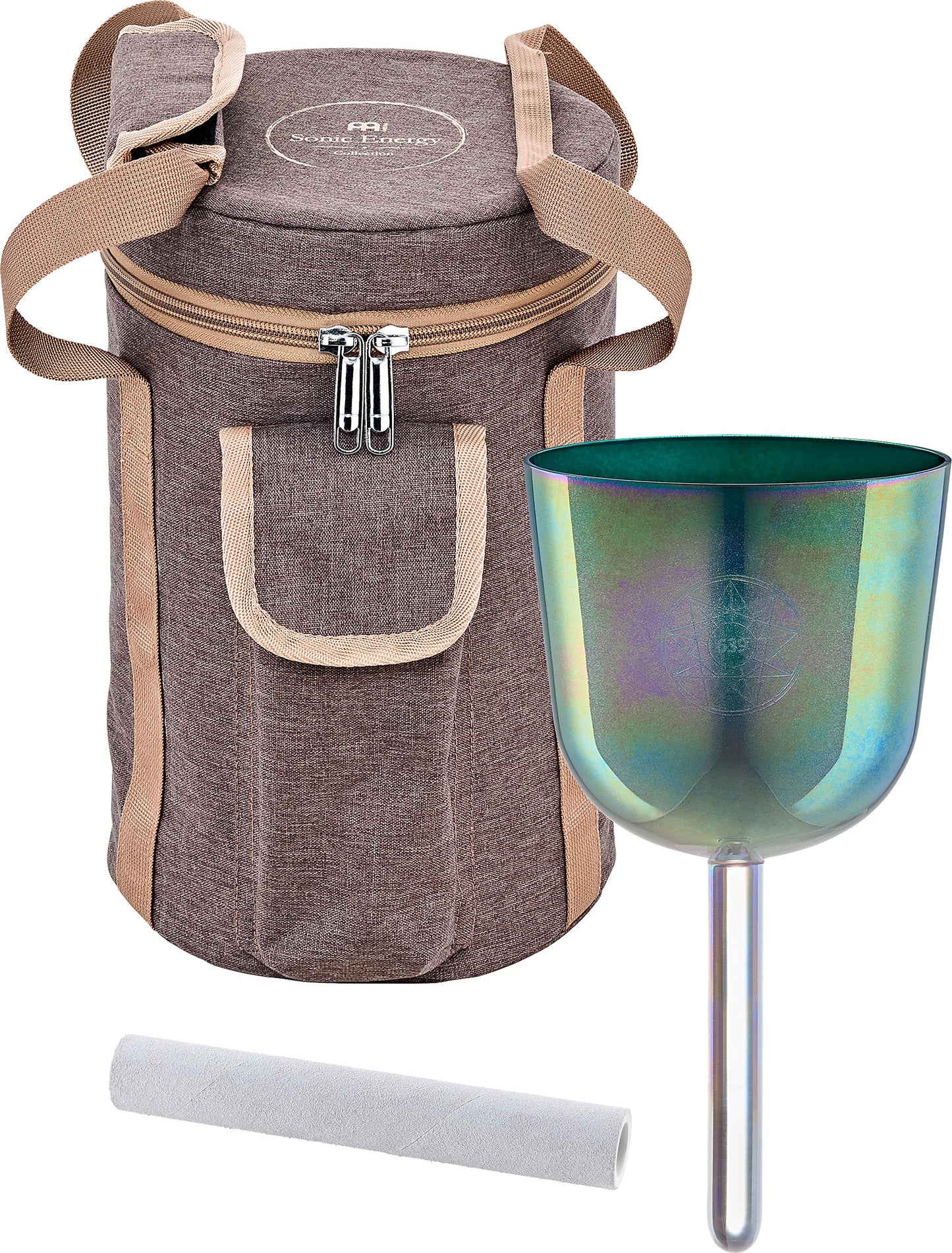 MEINL Sonic Energy 4.25" Essence Solfeggio Crystal Singing Bowl Fa 639 Hz, Indigo Blue detail view 8 at Luna Panther