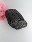 Polished AAA+ Huge Black Tourmaline Crystal - 1811g, 130mm x 90mm x 90mm featuring deep black tone with natural striations - Luna Panther