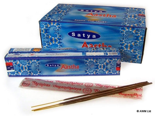 Polished Aastha Incense - 15g packs featuring natural patterning and unique variations - Luna Panther