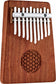 Meinl Sonic Energy Solid "Flower of Life" Kalimba - 10 notes / Zambesi Redwood detail view 3 at Luna Panther