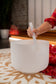 MEINL Sonic Energy White-Frosted Crystal Singing Bowl 12" - F3/Heart Chakra/440 Hz detail view 3 at Luna Panther