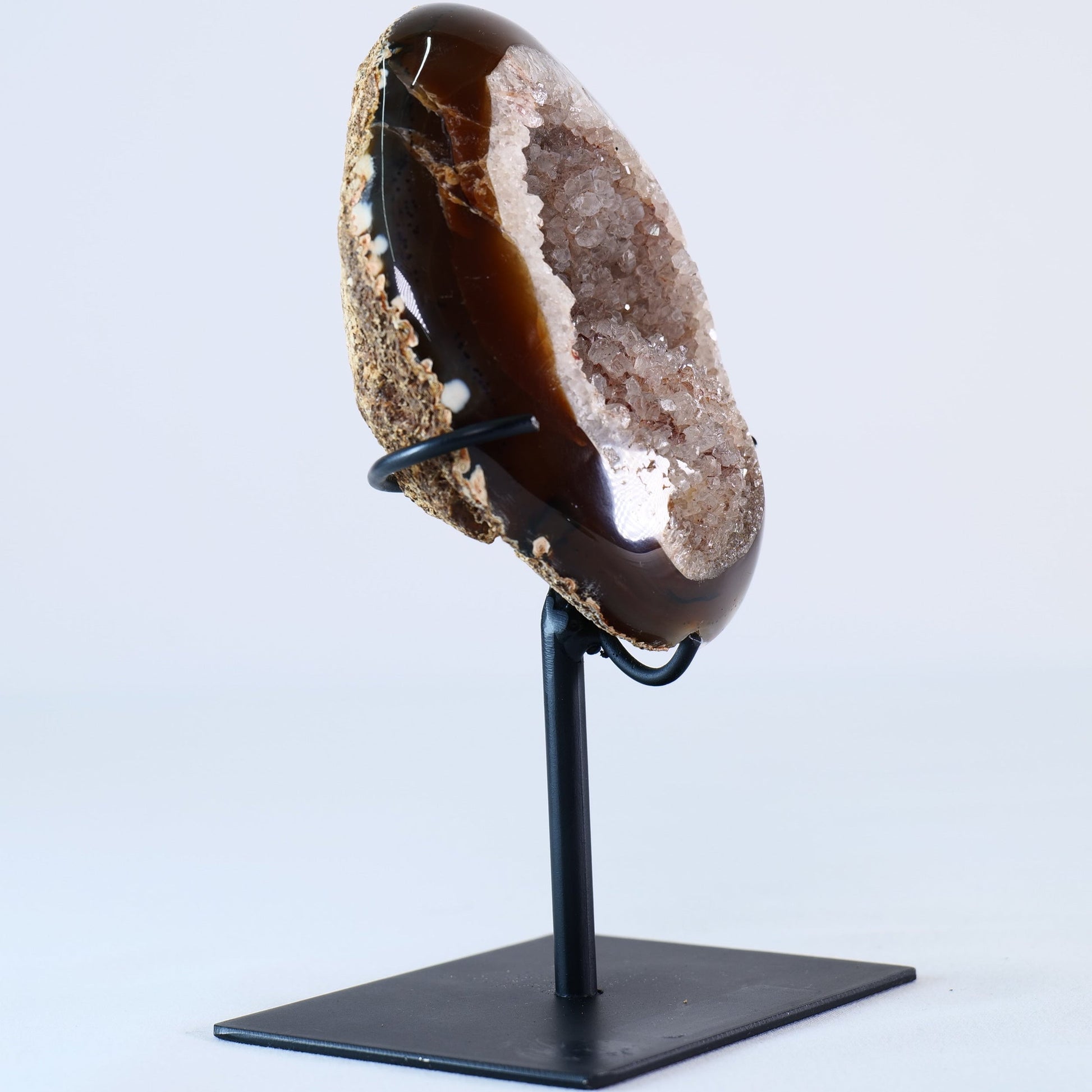 Agate Geode 508g – Brazilian Druzy Crystal - Luna Panther