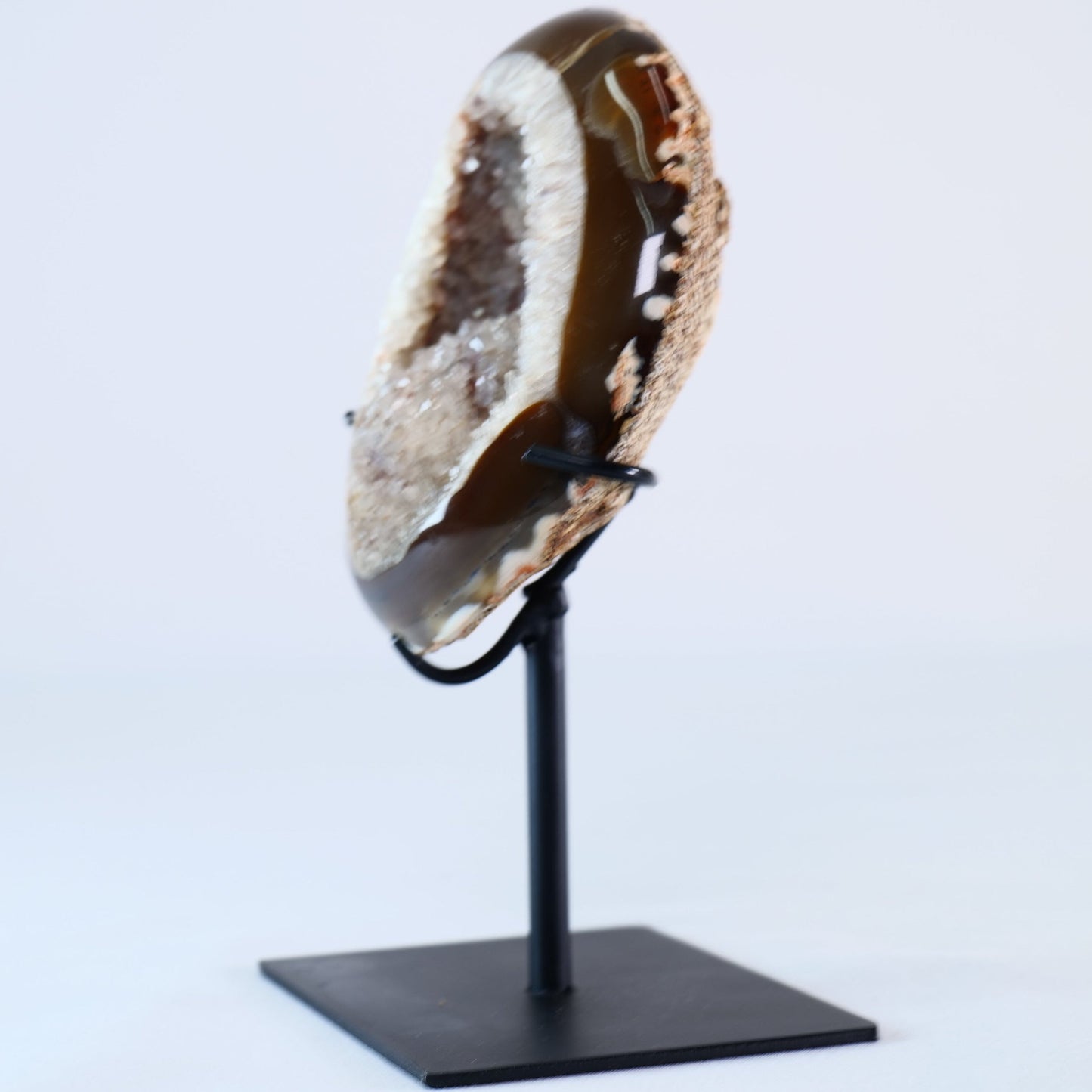 Agate Geode 508g – Brazilian Druzy Crystal - Luna Panther