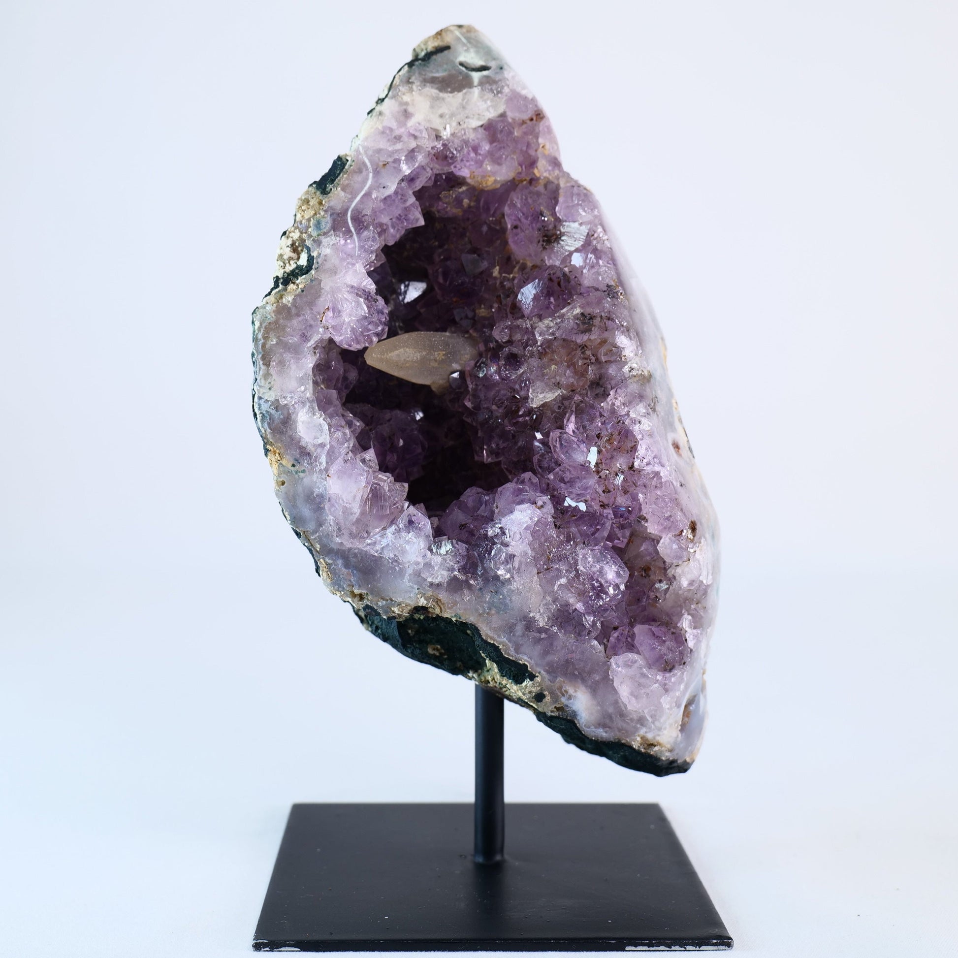 Agate Geode – Brazilian Amethyst on Stand - Luna Panther
