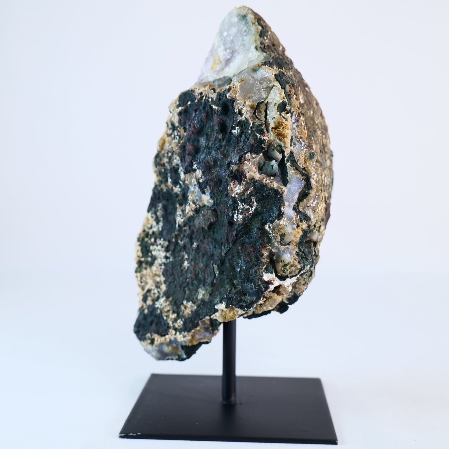 Agate Geode – Brazilian Amethyst on Stand - Luna Panther