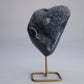 Agate Geode Druzy on Stand 221g - Luna Panther